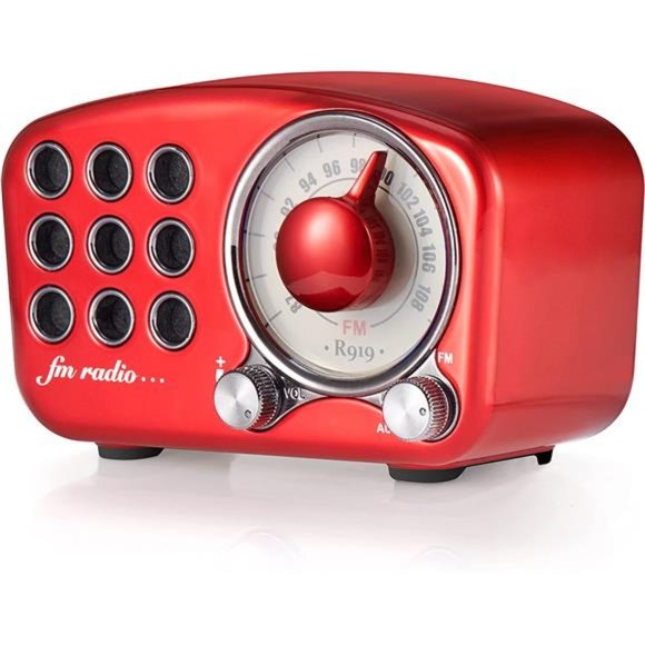 Retro Bluetooth Speaker, Vintage Radio-Greadio FM Radio with Old Fashioned Style - Picture 1 of 6